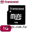 Transcend 創見 Mini SD 記憶卡 1GB
